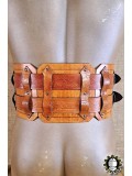 Jaret Leather plate belt (Fighter)