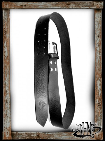 Leather belt Brian - Black