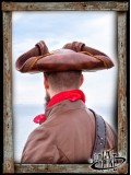 Pirate hat faux leather - Brown