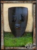 Crusader shield - Wood/White (90x60)