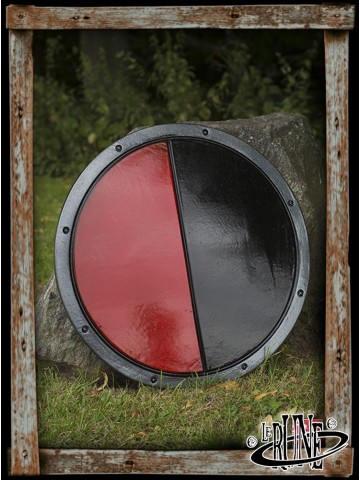 RFB Round Shield - Black/Red - ø50 cm