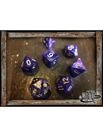 Dices set for RPG (7) - Purple Marble 