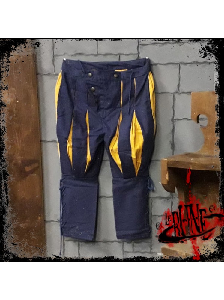 Canvas trousers Olaf Blue/Yellow