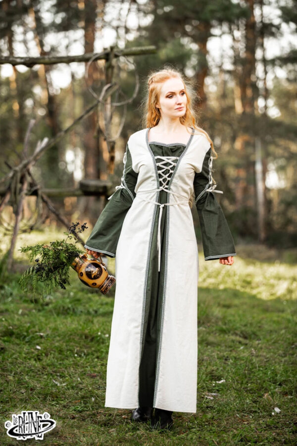 Abito Amalia - Naturale/Verde